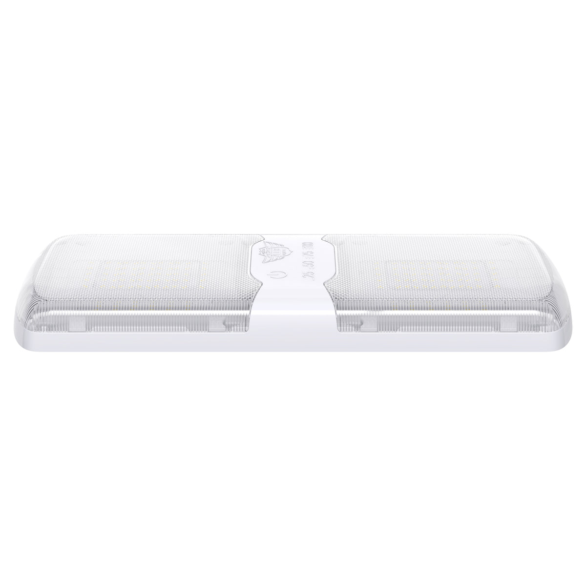 Leisure LED 12V RV LED Double Dome Light Multi-Color Touch Dimmer Switch Clear Lens 11 Inch (White)