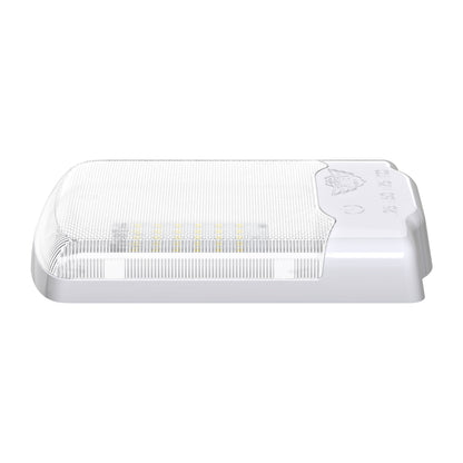 Leisure LED 12V RV LED Single Dome Light Multi-Color Touch Dimmer Switch Clear Lens 6 Inch (White)