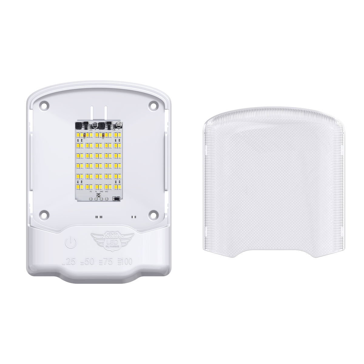 Leisure LED 12V RV LED Single Dome Light Multi-Color Touch Dimmer Switch Clear Lens 6 Inch (White)
