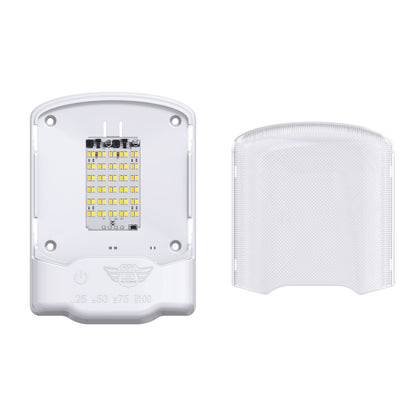 Leisure LED 12V RV LED Single Dome Light Multi-Color Touch Dimmer Switch Clear Lens 6 Inch (White)