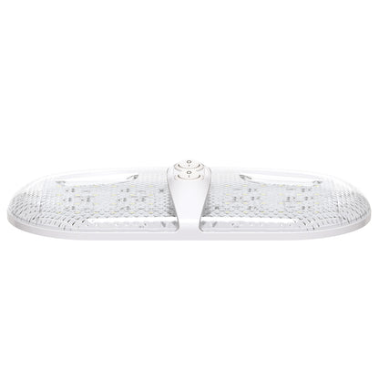 Leisure LED 12V RV LED Double Dome Light Natural White Double On Off Switch Clear Lens 11 Inch (White)