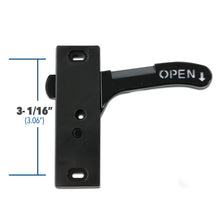 Leisure Coachworks RV Screen Door Latch with Handle Kit Right Hand Side 3 Inch (Black)