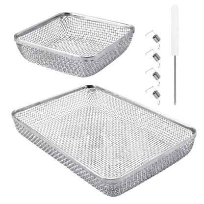 Leisure Coachworks RV Bug Screen Kit for Water Heater and Furnace Vent Mesh Screens 2 Piece Set (Metal)