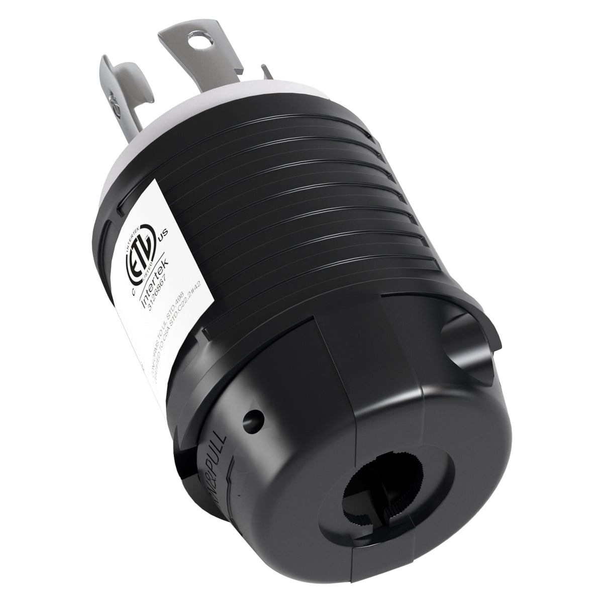 Leisure Cords 30AMP RV Replacement Plug Generator Kit NEMA L14-30P to L14-30R 3 Inch (Black)