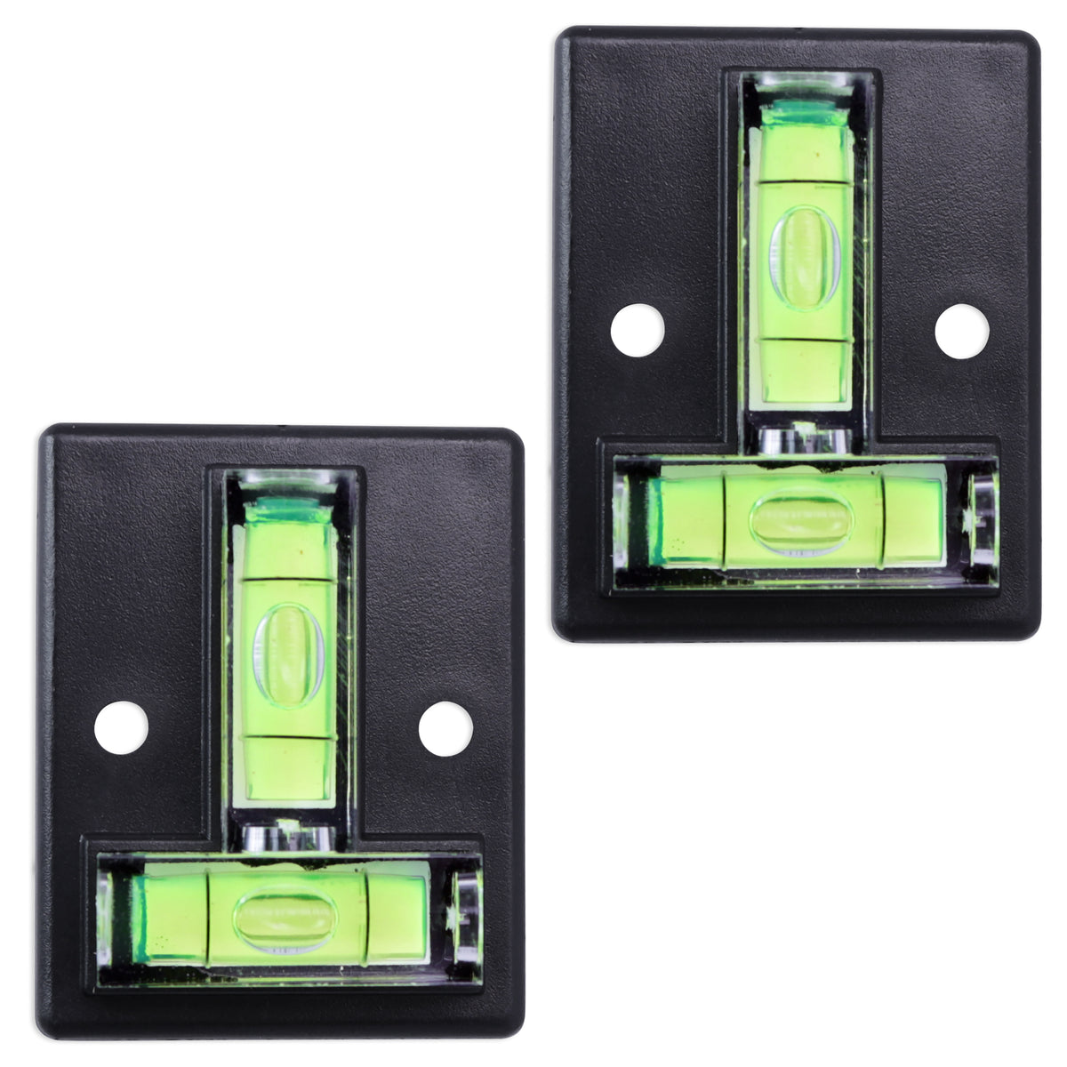 Leisure Coachworks RV Bubble Level Multipurpose 2 Way T Level 1.5 Inch x 2 Inch x 0.5 Inch Rectangle (Black)