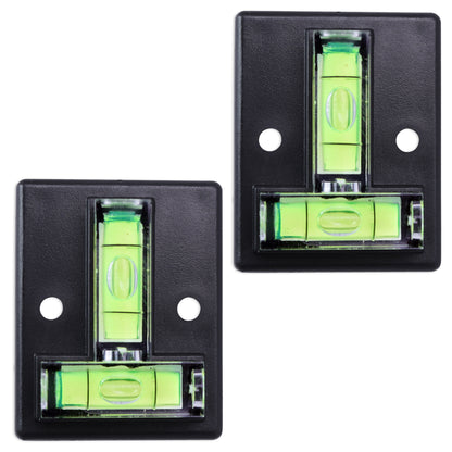 Leisure Coachworks RV Bubble Level Multipurpose 2 Way T Level 1.5 Inch x 2 Inch x 0.5 Inch Rectangle (Black)