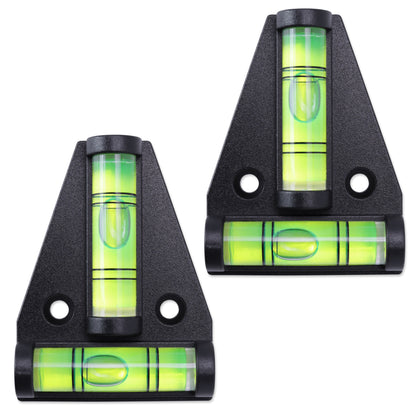 Leisure Coachworks RV Bubble Level Multipurpose 2 Way T Level 1.63 Inch x 2.25 Inch x 0.5 Inch (Black)