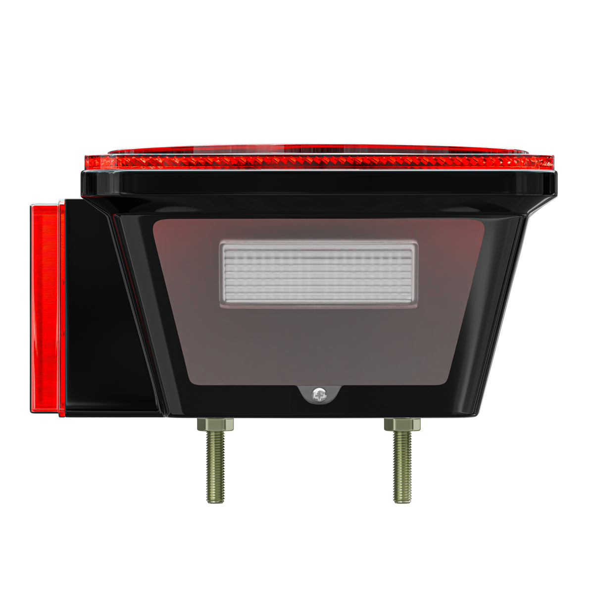 Leisure LED 12V Trailer Exterior LED Submersible Light Kit Square with Red Lens 4 Inch (Red)