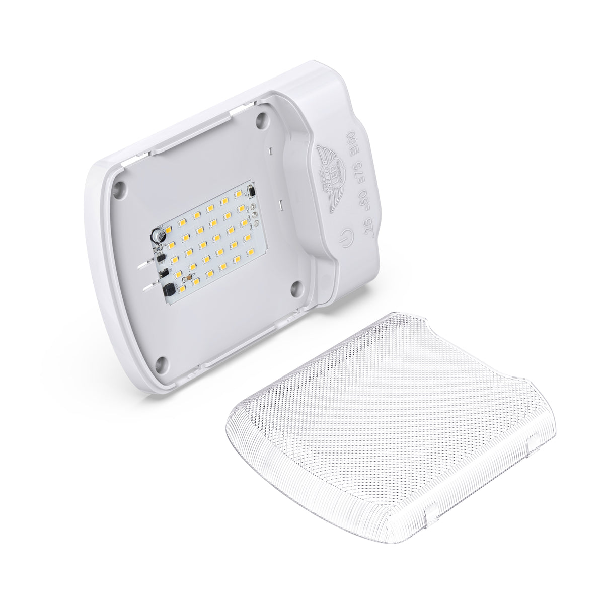 Leisure LED 12V RV LED Single Dome Light Natural White Touch Dimmer Switch Clear Lens 6 Inch (White)