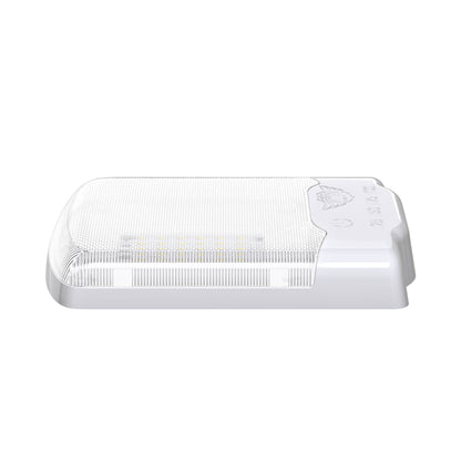 Leisure LED 12V RV LED Single Dome Light Natural White Touch Dimmer Switch Clear Lens 6 Inch (White)