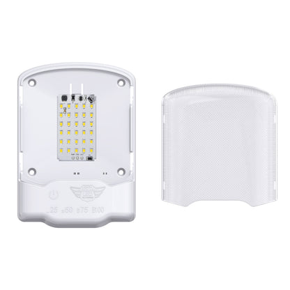 Leisure LED 12V RV LED Single Dome Light Natural White Touch Dimmer Switch Clear Lens 6 Inch (White)