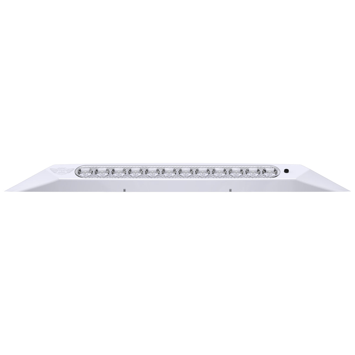 Leisure LED 12V RV Exterior LED Awning Porch Light Cool White with Switch Clear Lens 13 Inch (White)