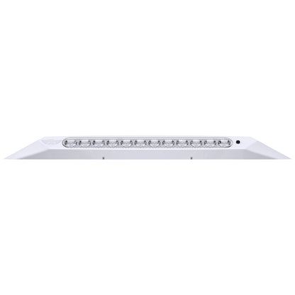 Leisure LED 12V RV Exterior LED Awning Porch Light Cool White with Switch Clear Lens 13 Inch (White)