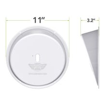 Leisure LED 12V RV Exterior Angled Bezel for Round Scare Light 8 Inch (White)