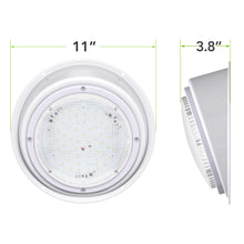 Leisure LED 12V RV Exterior LED Scare Light Round Cool White Clear Lens 600 Lumen with Bezel Kit 8 Inch (White)