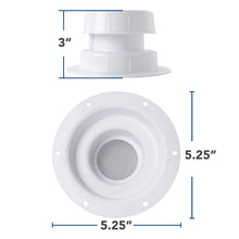 Leisure Coachworks RV Plumbing Roof Vent Cap Replacement for 1 Inch to 2.38 Inch Sewer Vent Cap (White)