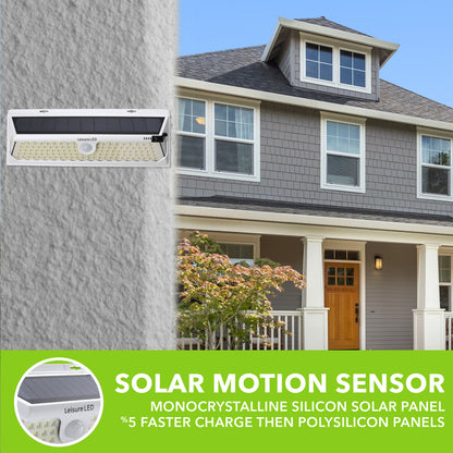 Leisure LED 12V RV Exterior LED Solar Light Cool White with Switch 3 Mode Motion Sensor 12 Inch (White)