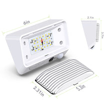 Leisure LED 12V RV Exterior LED Porch Light Cool White with Switch Amber Lens Motion Sensor 6 Inch (White)