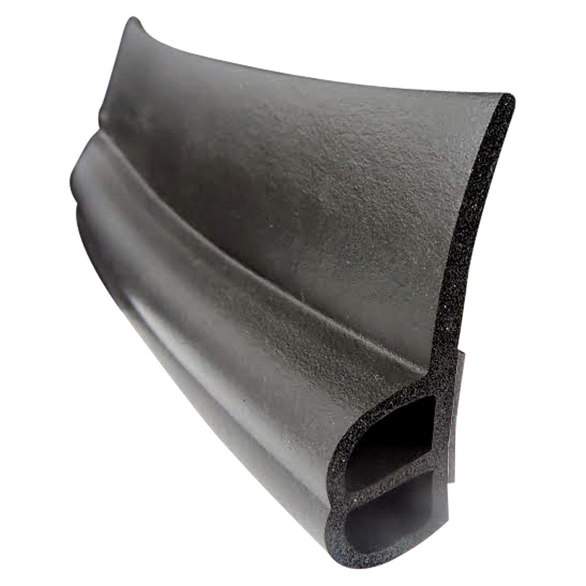 Black Slide Out -Double Bulb - P Seal swipe 2 1/4 X 3/4, with peel and stick Strip under bulbs