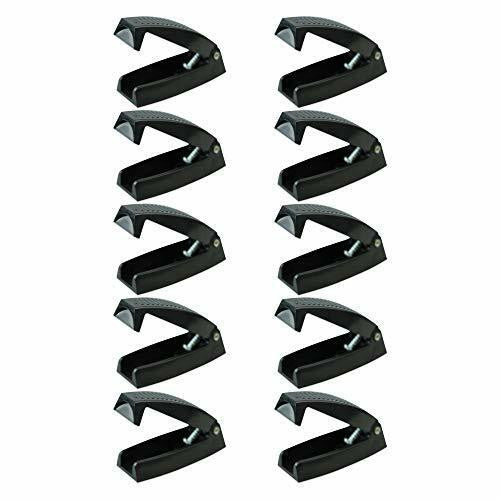 Leisure Coachworks 10 Pack Black - Baggage Door Catch - Clip - Holder - for RV, Trailer, Camper, Motor Home Baggage Doors 10-Pack, Black