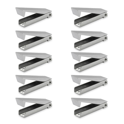 Leisure Coachworks 10 Pack RV Stainless Steel Baggage Door Catch Square - Holds RV Baggage Compartments and Doors Open 10