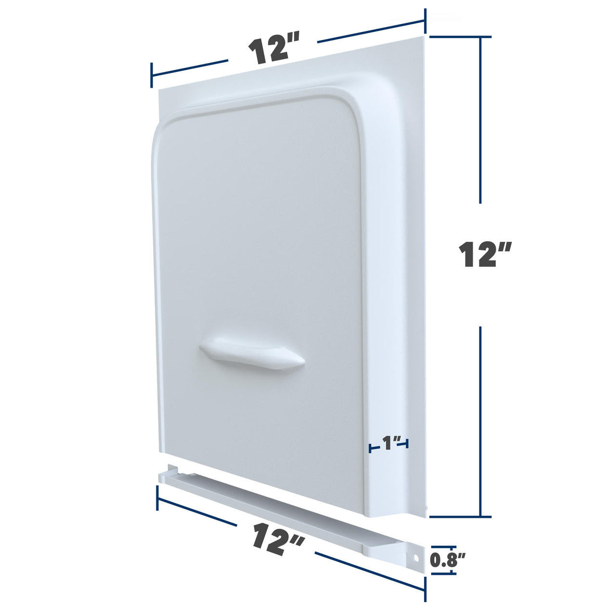 Leisure Coachworks 12 RV Screen Door Slider Panel and Handle/Stop for RV, Trailer, Camper, Motor Home, Cargo Trailer - OEM Replacement