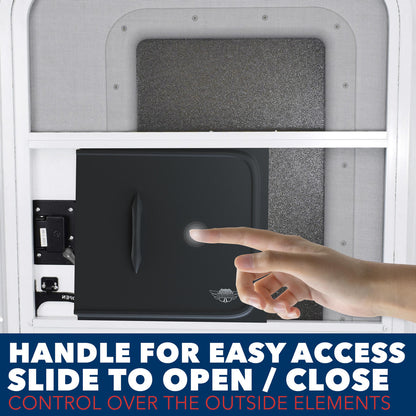 Leisure Coachworks 12 RV Screen Door Slider Panel and Handle/Stop for RV, Trailer, Camper, Motor Home, Cargo Trailer - OEM Replacement