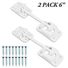  Leisure Coachworks 2-Pack White T-Style Door Holder Catch 6" for RV, Camper, Trailer, Entry Door or Cargo Hatch (White, 6" 2-Pack) 
