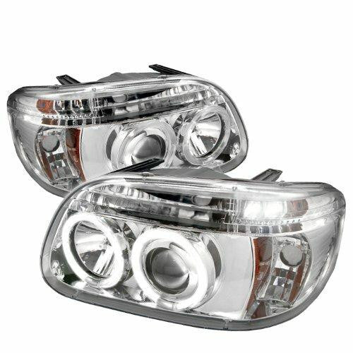 Leisure Coachworks Headlight Projector Set Chrome Halo For Alfa Motorhome