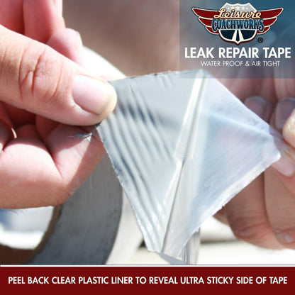 Leisure Coachworks Leisure Coach Works RV Sealant Tape UV Weatherproof Roof Leaks Repair Seal Sticky White-Authentic Leisure Coachworks Brand