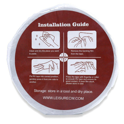 Leisure Coachworks Leisure Coach Works RV Sealant Tape UV Weatherproof Roof Leaks Repair Seal Sticky White-Authentic Leisure Coachworks Brand