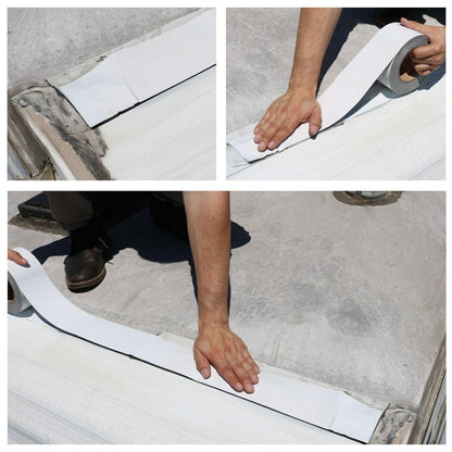 Leisure Coachworks Leisure Coach Works RV Sealant Tape UV Weatherproof Roof Leaks Repair Seal Sticky White-Authentic Leisure Coachworks Brand