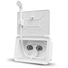  Leisure Coachworks RV Exterior Shower Box Kit ABS Hose Camper Trailer Cowboy Shower (White) 
