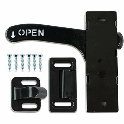 Leisure Coachworks RV- Screen Door Latch Left Hand Handle Kit Driver side Door- Camper Motorhome Travel Trailer