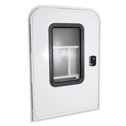 Leisure Coachworks RV Teardrop Trailer Entry Door in White
