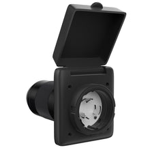 Leisure Cords 125/250V 50 AMP Power Plug Twist Lock Inlet with 3 Stainless Steel Pins, Black