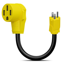 Leisure Cords 15 Amp Male to 50 Amp Female 12" Dogbone Adapter RV Electrical Converter Cord Cable 