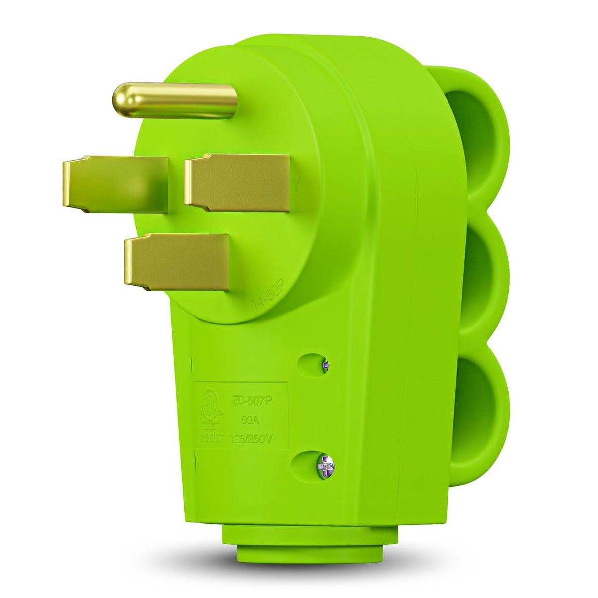 Leisure Cords 50 AMP Male RV Receptacle Plug Electrical Plug Adapter with Handle 