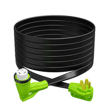  Leisure Cords 90 Degree Flat 15' Power/Extension Cord with 50 AMP Male Standard / 50 AMP Female 90 Degree Locking Adapter (50 Amp - 15 Foot) 