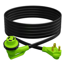  Leisure Cords 90 Degree Low Profile, Flexible 10' Power/Extension Cord with 30 AMP Male Standard / 30 AMP Female 90 Degree Locking Adapter (30 Amp - 10 Foot) 