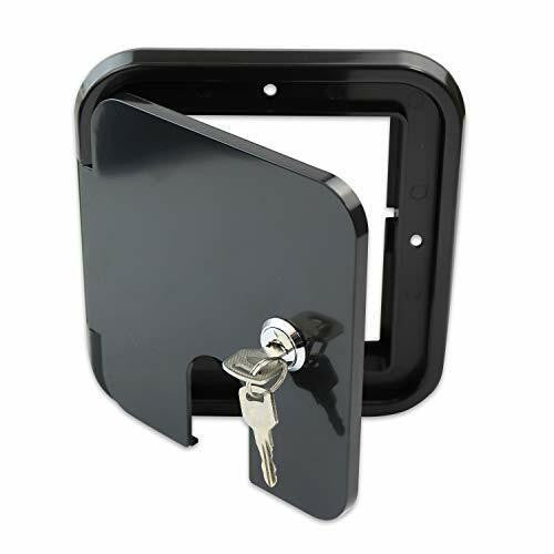 Leisure Cords RV Camper Trailer Motorhome Power Cord Hatch Electrical Access Door Black-1801LB