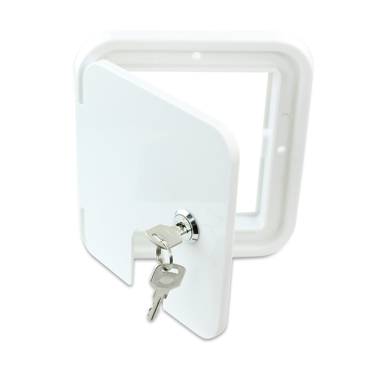 Leisure Cords RV Camper Trailer Motorhome Power Cord Hatch Electrical Access Door White-1803SW