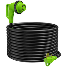 Leisure Cords Twist Lock RV 30 amp Power Cord with LED Power indictor - 30 Amp Male to 30 Amp 90 Degree Female Locking Plug 50 Foot 