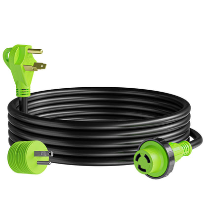 Leisure Cords Twist Lock RV 30 amp Power Cord with LED Power indictor - 30 Amp Male to 30 Amp Female Locking Plug 15 Foot 