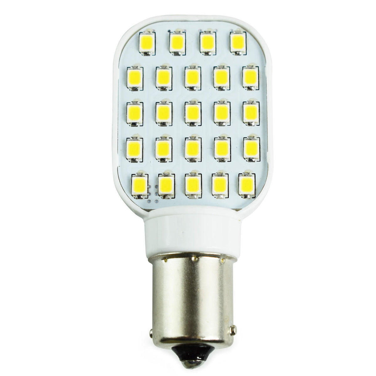 Leisure LED 1156 Rotating Light Bulb 300 Lumen 1141 1156 Wedge RV Interior LED Light 24-SMD Camper Trailer Lamp Bulb 10-24V