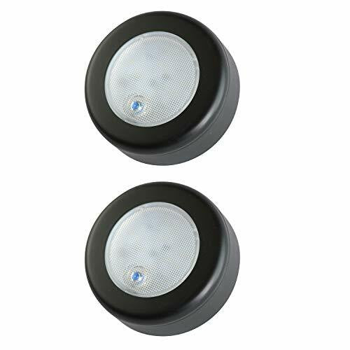 Leisure LED 2 Pack RV Boat LED 3 Ceiling Light CC Pack Surface Mount 12 Volt Puck Click Lights Campers, Motorhomes, Trailers, 5th Wheels, Yachts Interior Lighting 2-Pack Cool White