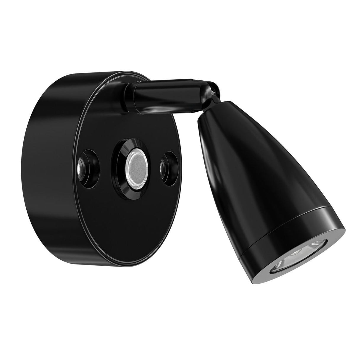 Leisure LED 3 12V RV Interior Reading Light with Touch Activated Dimming Settings, Black Finish