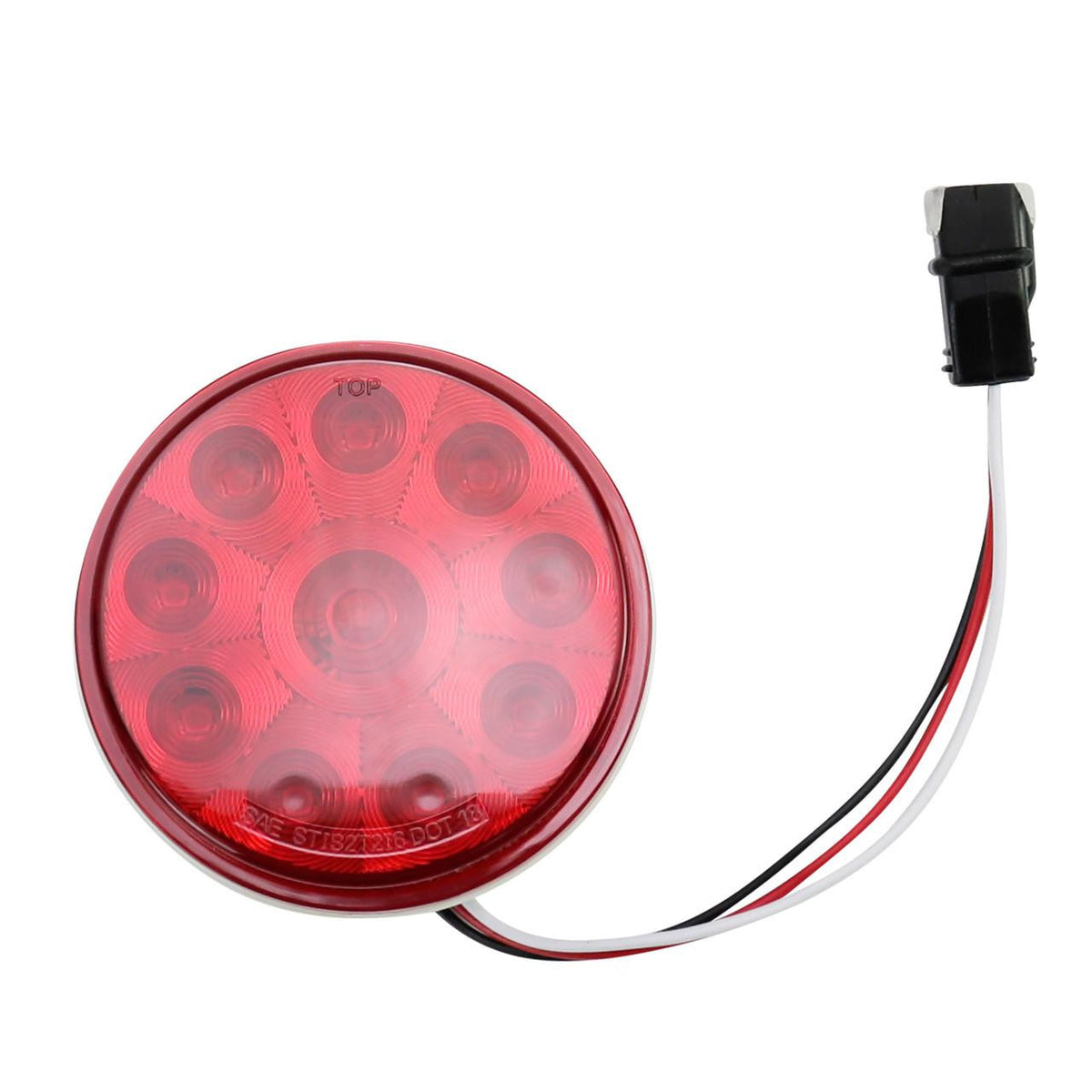Leisure LED 4" RED LED Stop Turn Tail Light Truck Utility Trailer Round Break Light 