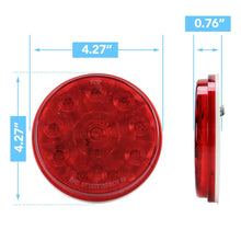 Leisure LED 4" RED LED Stop Turn Tail Light Truck Utility Trailer Round Break Light 