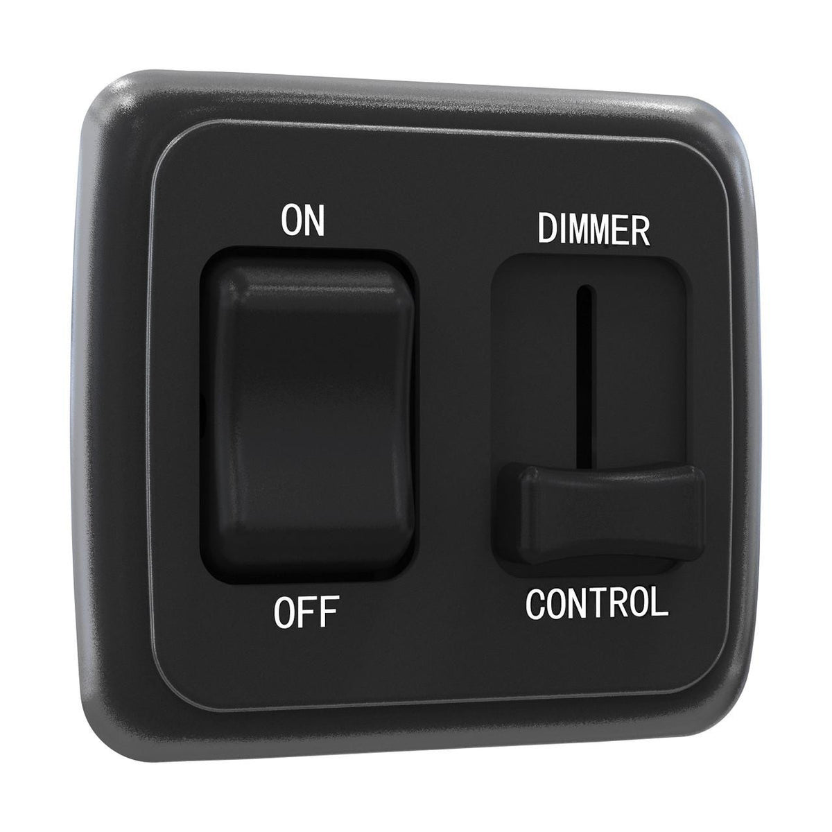 Leisure LED Contemporary On-Off Toggle with Large High Side Dimmer Switch, 12-Volt, for RV, Trailer, Camper 